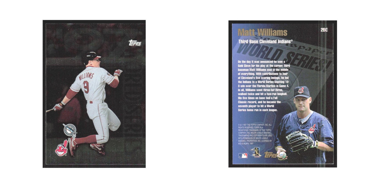 1998 Topps Matt Williams Indians #280