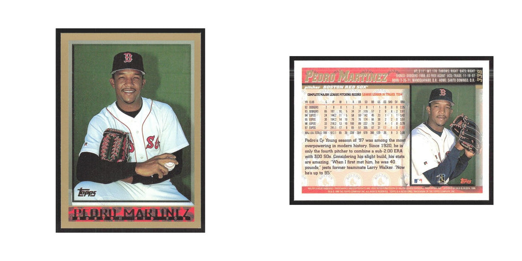 1998 Topps Pedro Martinez Red Sox #338