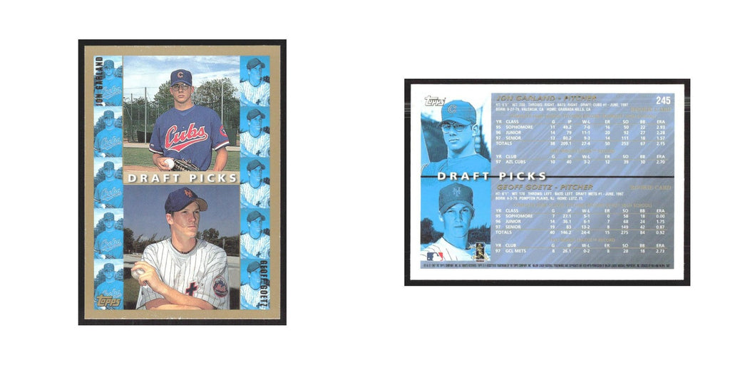 1998 Topps Jon Garland/Geoff Goetz #245