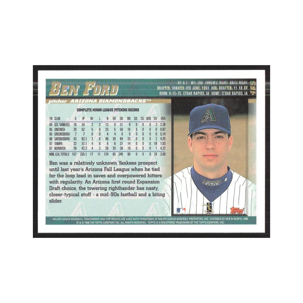 1998 Topps Ben Ford Diamondbacks #469