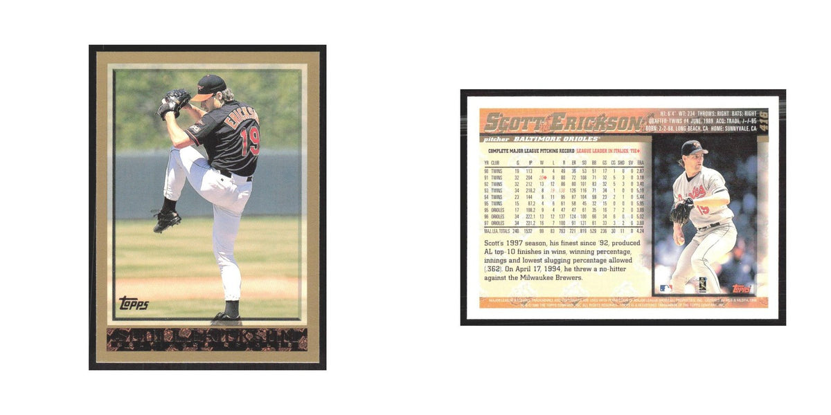 1998 Topps Scott Erickson Orioles #416