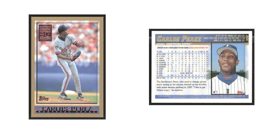 1998 Topps Carlos Perez Montreal Expos #358