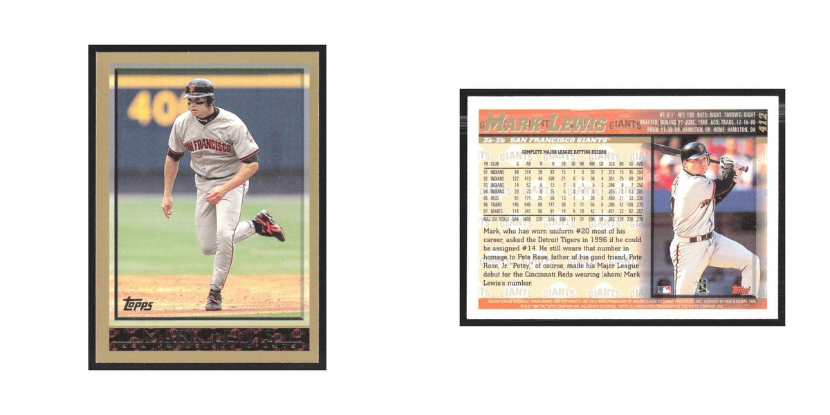 1998 Topps Mark Lewis Giants #412