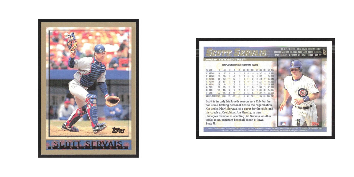 1998 Topps Scott Servais Cubs #92