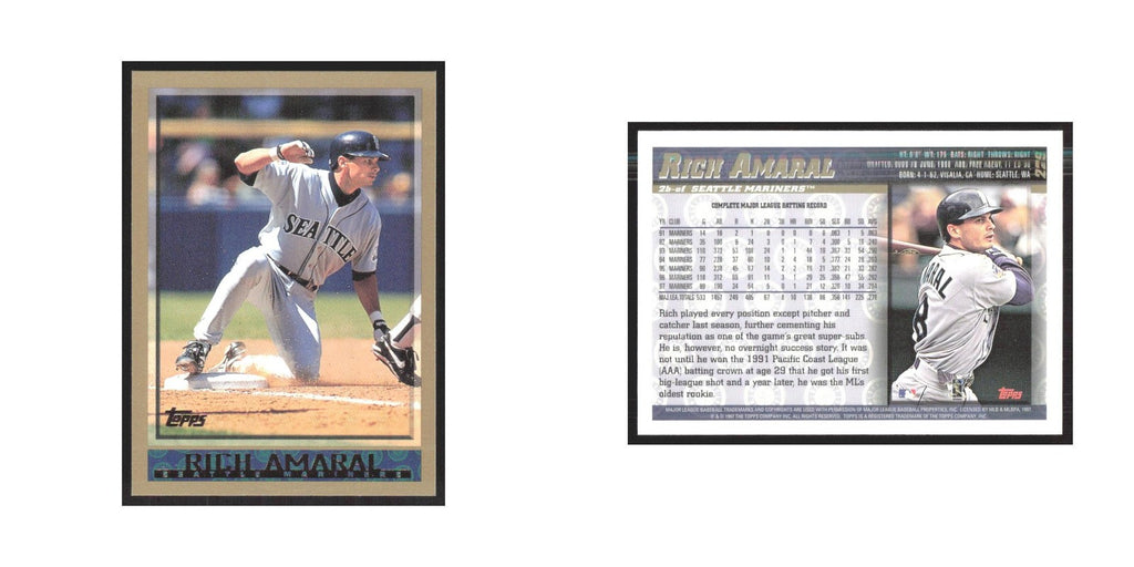 1998 Topps Rich Amaral Mariners #229