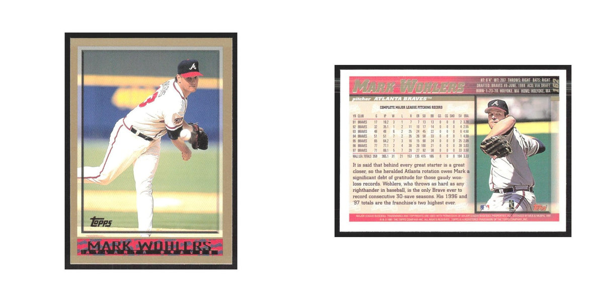 1998 Topps Mark Wohlers Braves #162