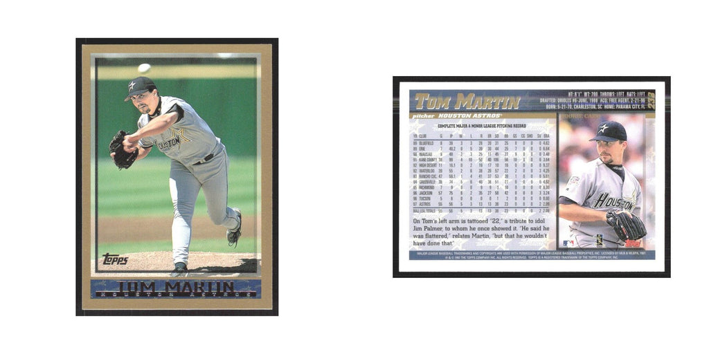 1998 Topps Tom Martin Astros #238