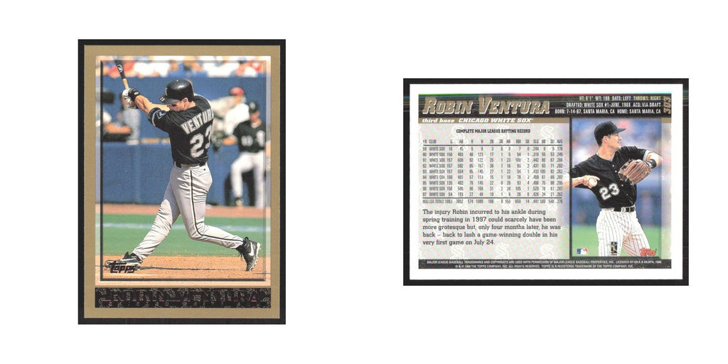1998 Topps Robin Ventura White Sox #303