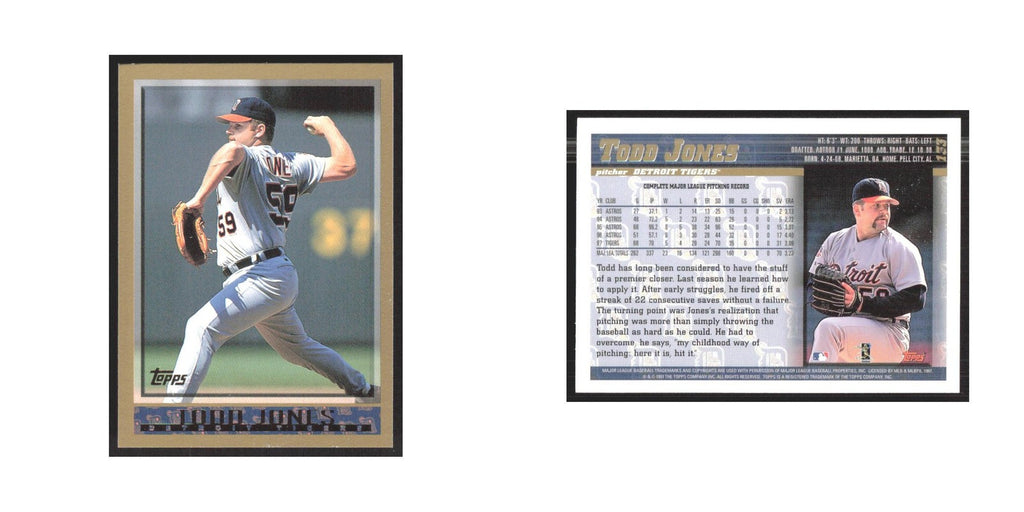 1998 Topps Todd Jones Tigers #133