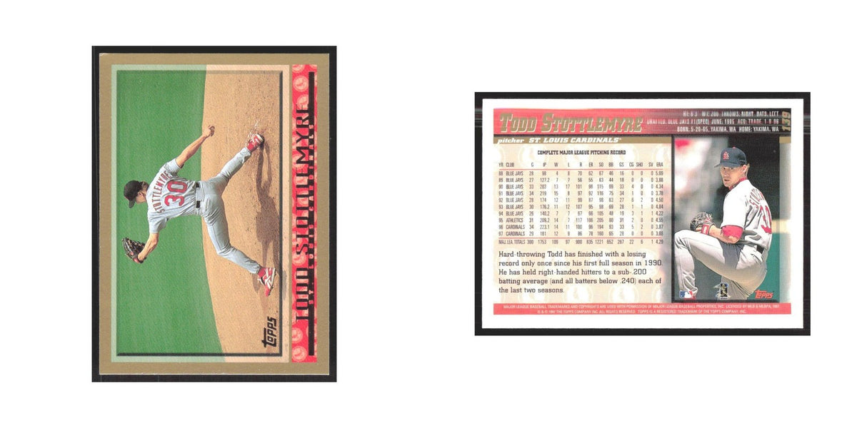 1998 Topps Todd Stottlemyre St St. Louis Cardinals #139