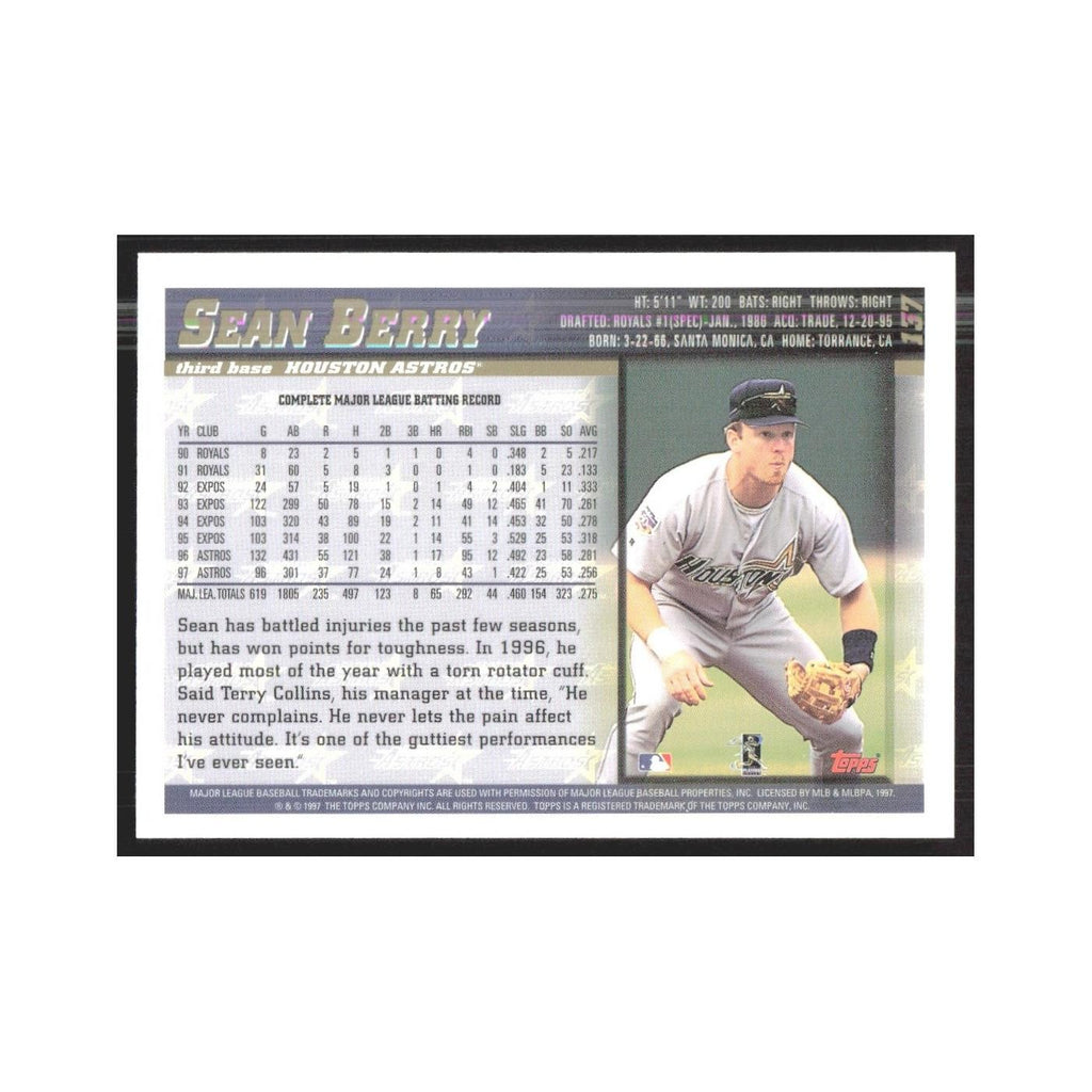 1998 Topps Sean Berry Astros #137