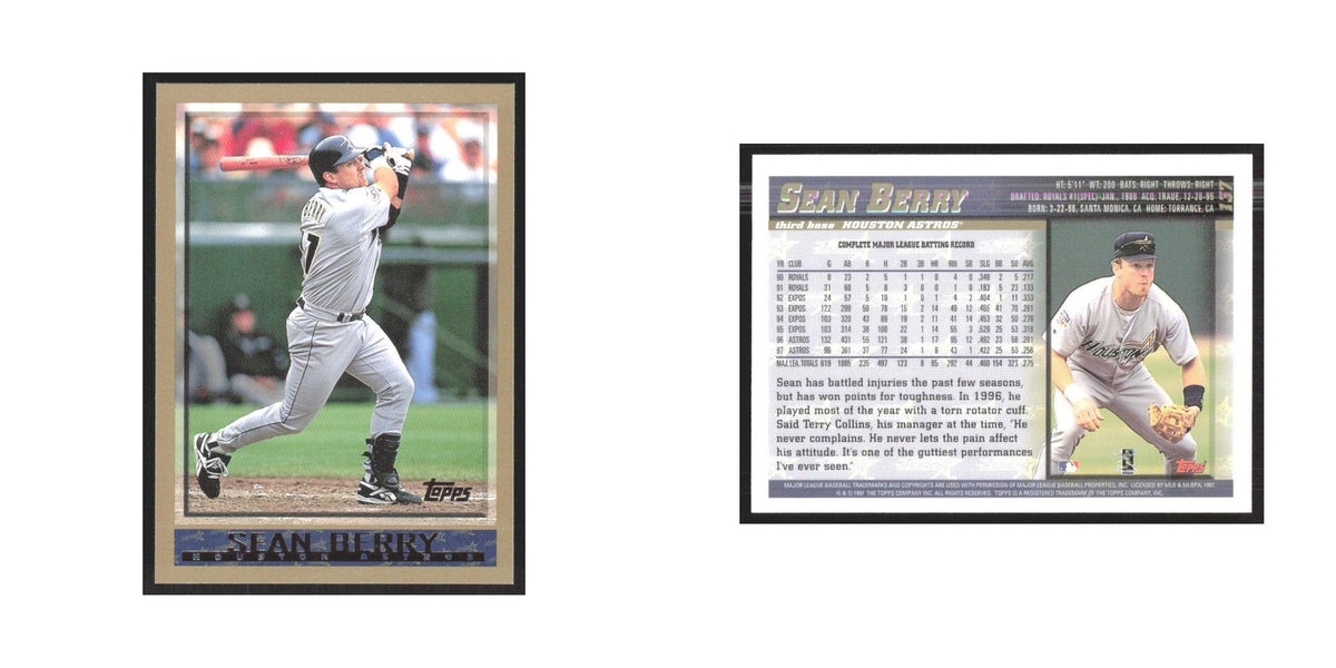 1998 Topps Sean Berry Astros #137