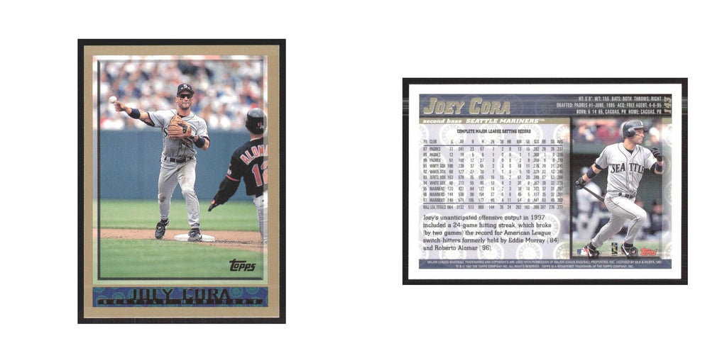1998 Topps Joey Cora Mariners #143