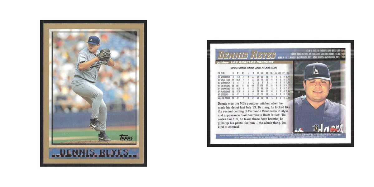 1998 Topps Dennis Reyes Dodgers #443