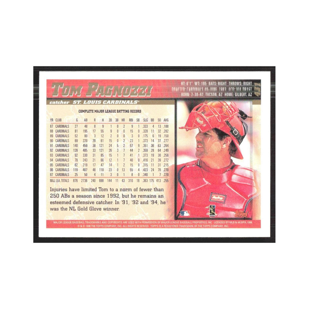 1998 Topps Tom Pagnozzi Cardinals #431