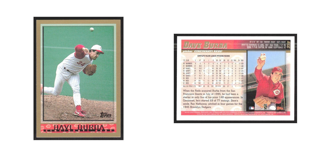 1998 Topps Dave Burba Reds #239