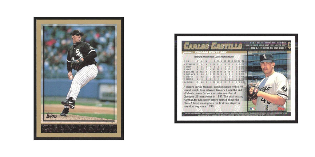 1998 Topps Carlo Castillo White Sox #473