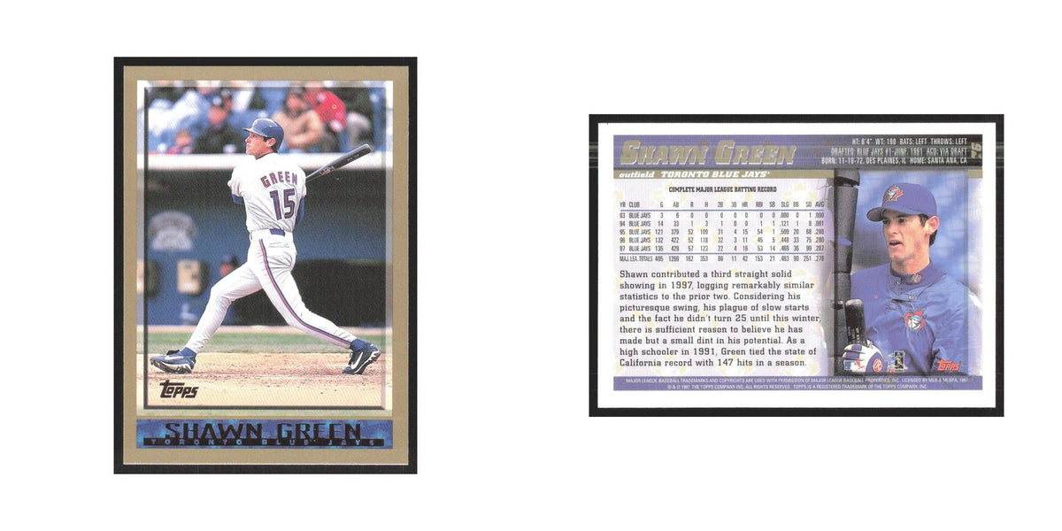 1998 Topps Shawn Green Blue Jays #76
