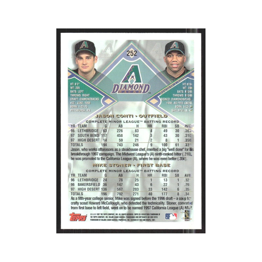 1998 Topps Jason Conti/Mike Stoner Diamondbacks #252