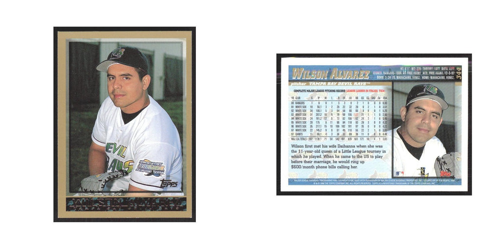 1998 Topps Wilson Alvarez Rays #344