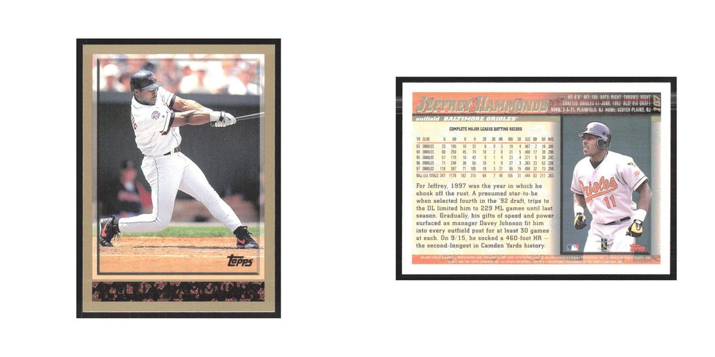 1998 Topps Jeffrey Hammonds Orioles #107