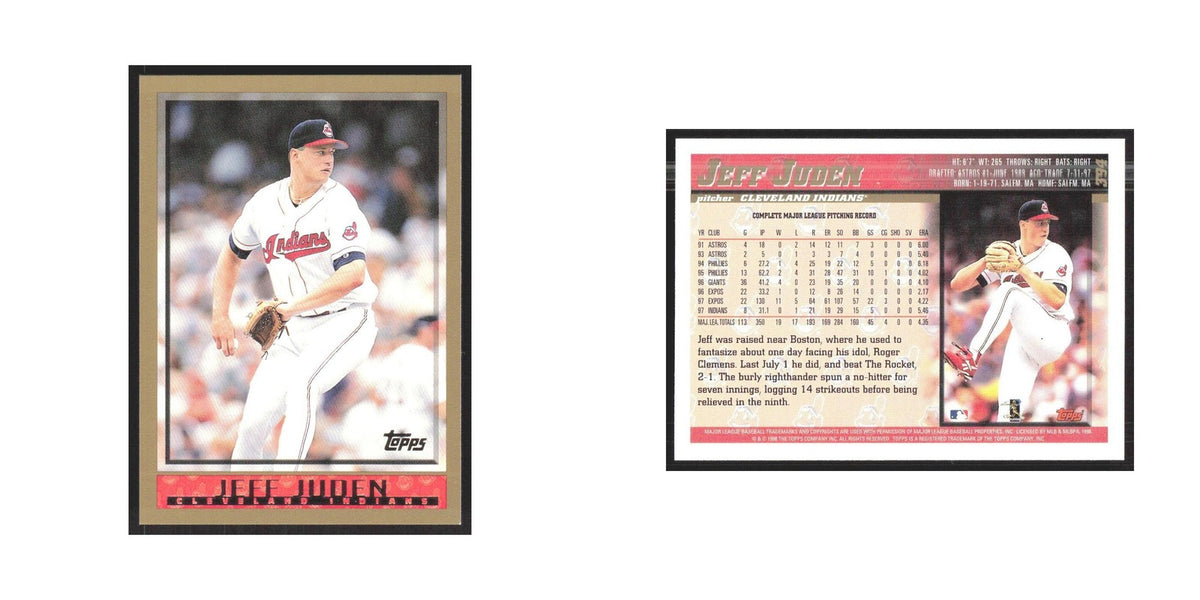 1998 Topps Jeff Juden Indians #394