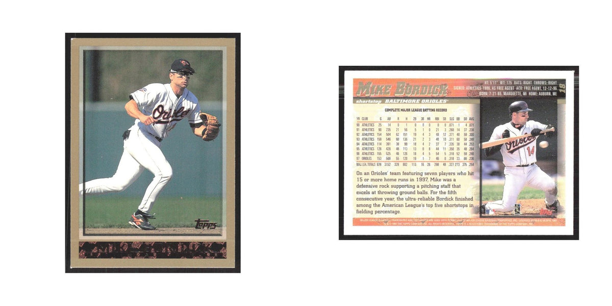 1998 Topps Mike Bordick Orioles #18
