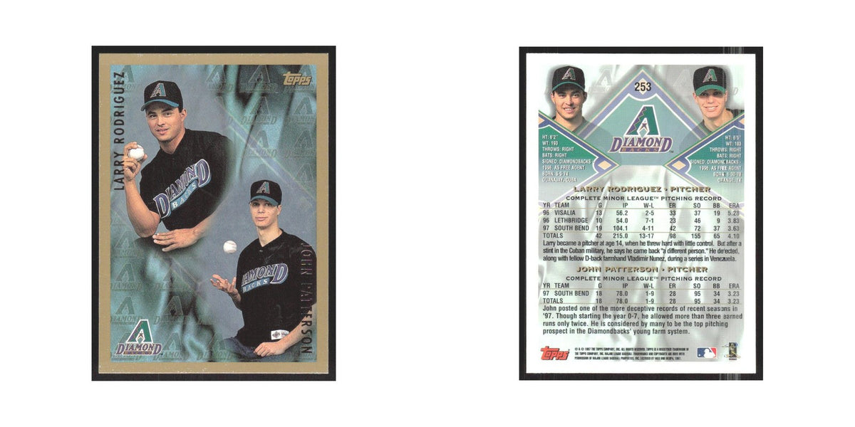 1998 Topps Larry Rodriguez/John Patterson Diamondbacks #253