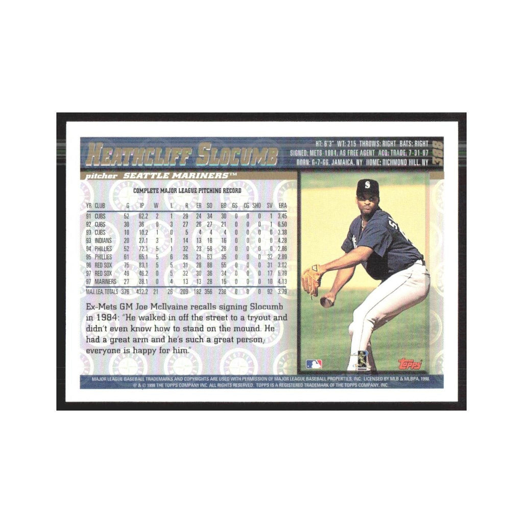 1998 Topps Heathcliff Slocumb Mariners #388