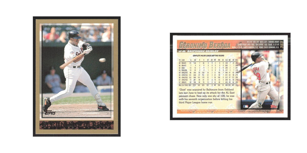 1998 Topps Geronimo Berroa Orioles #363