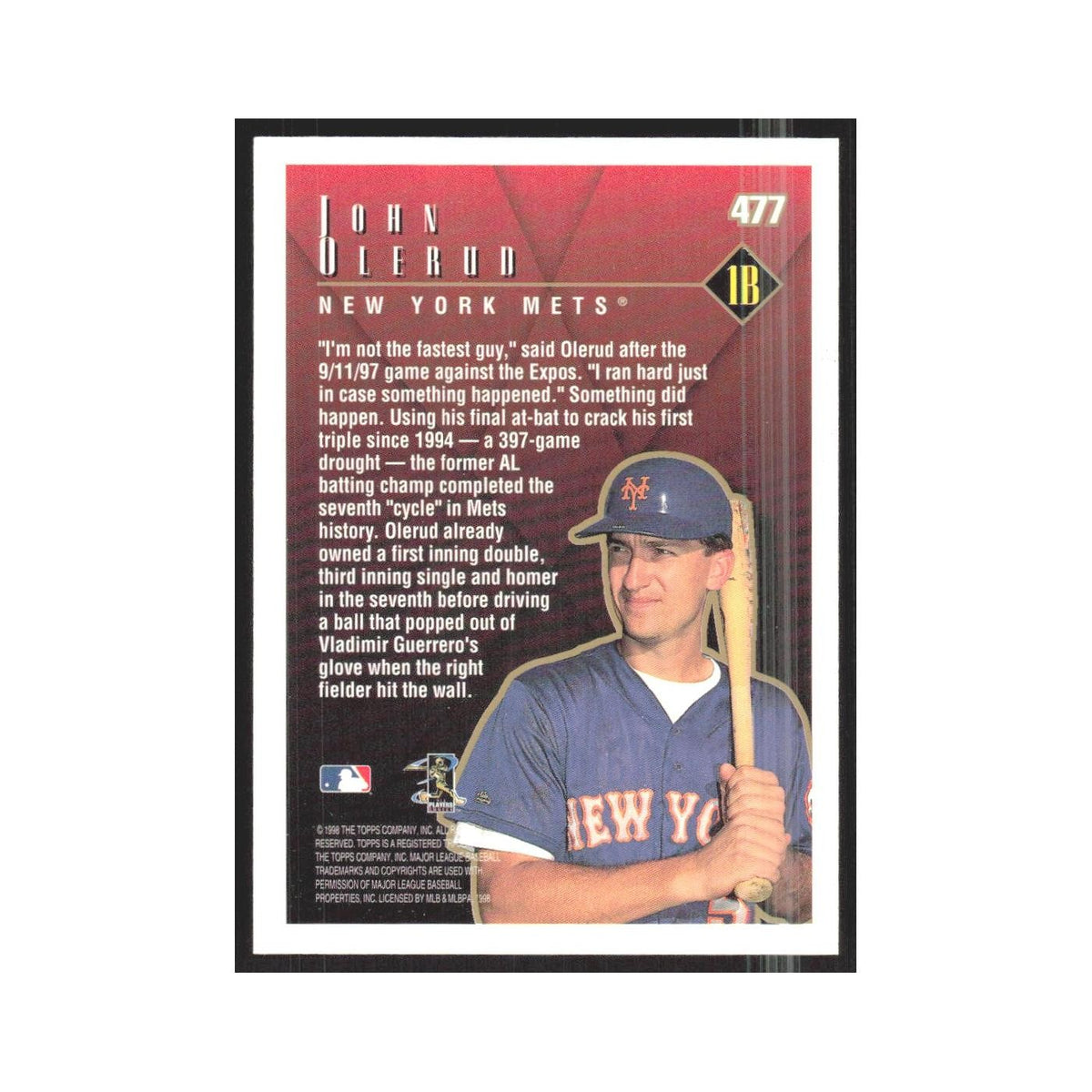 1998 Topps John Olerud Mets #477