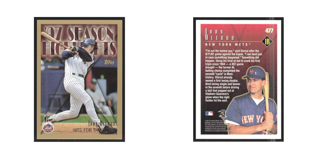 1998 Topps John Olerud Mets #477