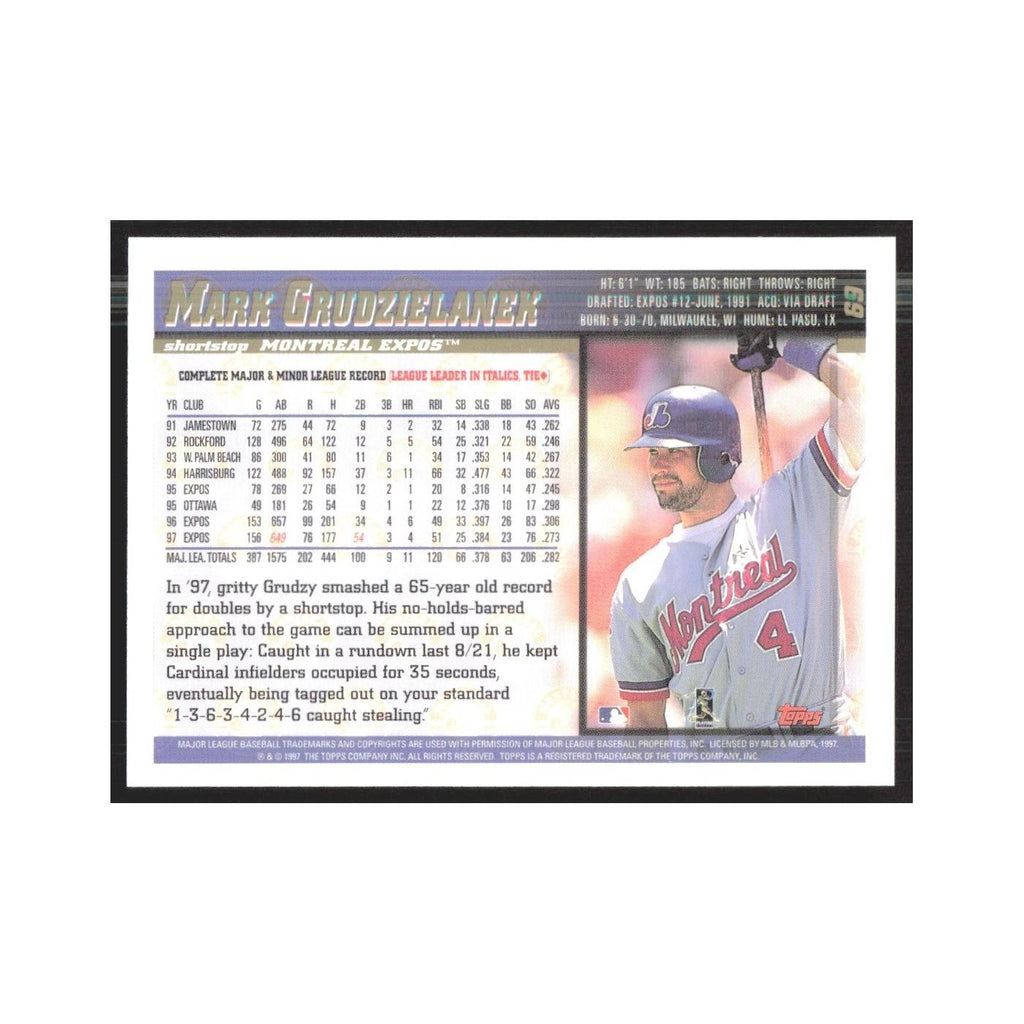 1998 Topps Mark Grudzielanek Montreal Expos #69