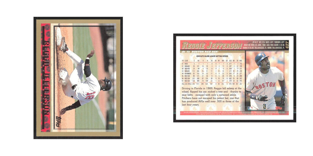 1998 Topps Reggie Jefferson Red Sox #427