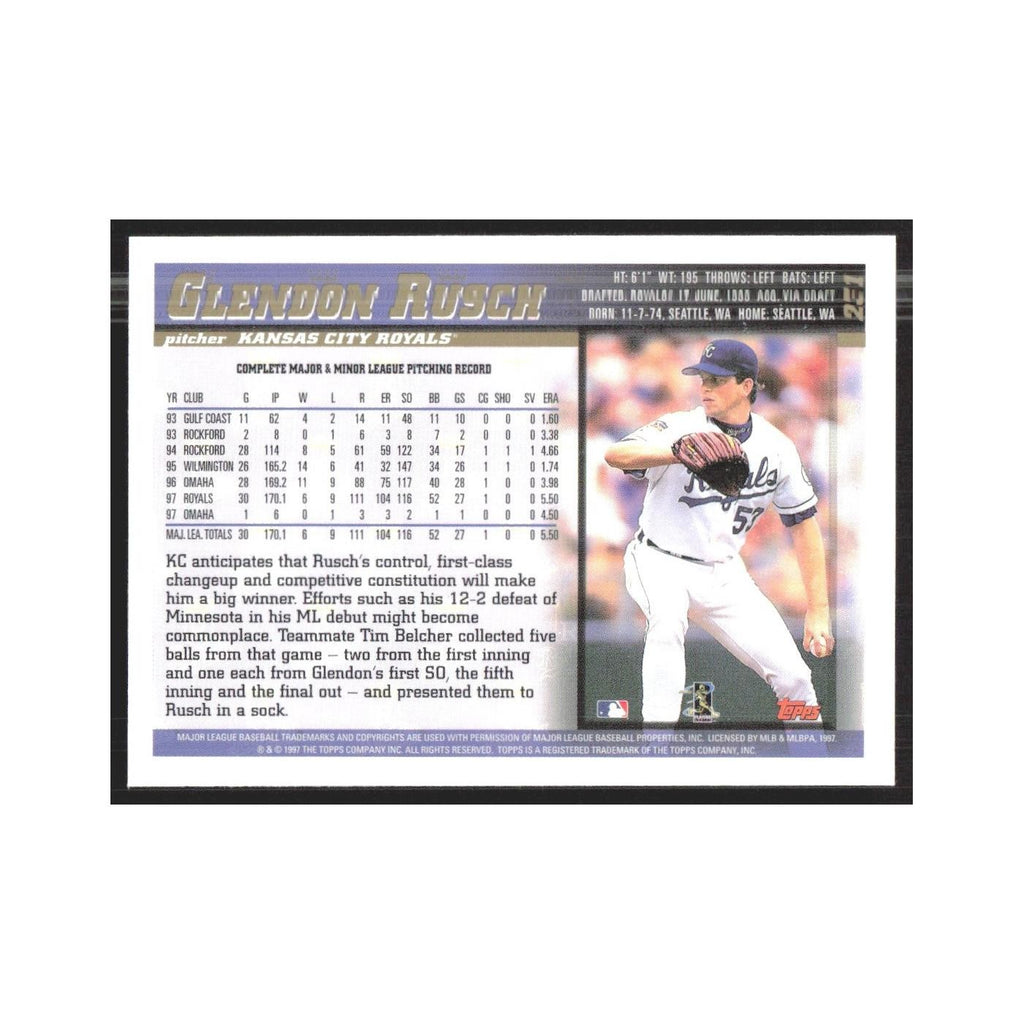 1998 Topps Glendon Rusch Royals #231