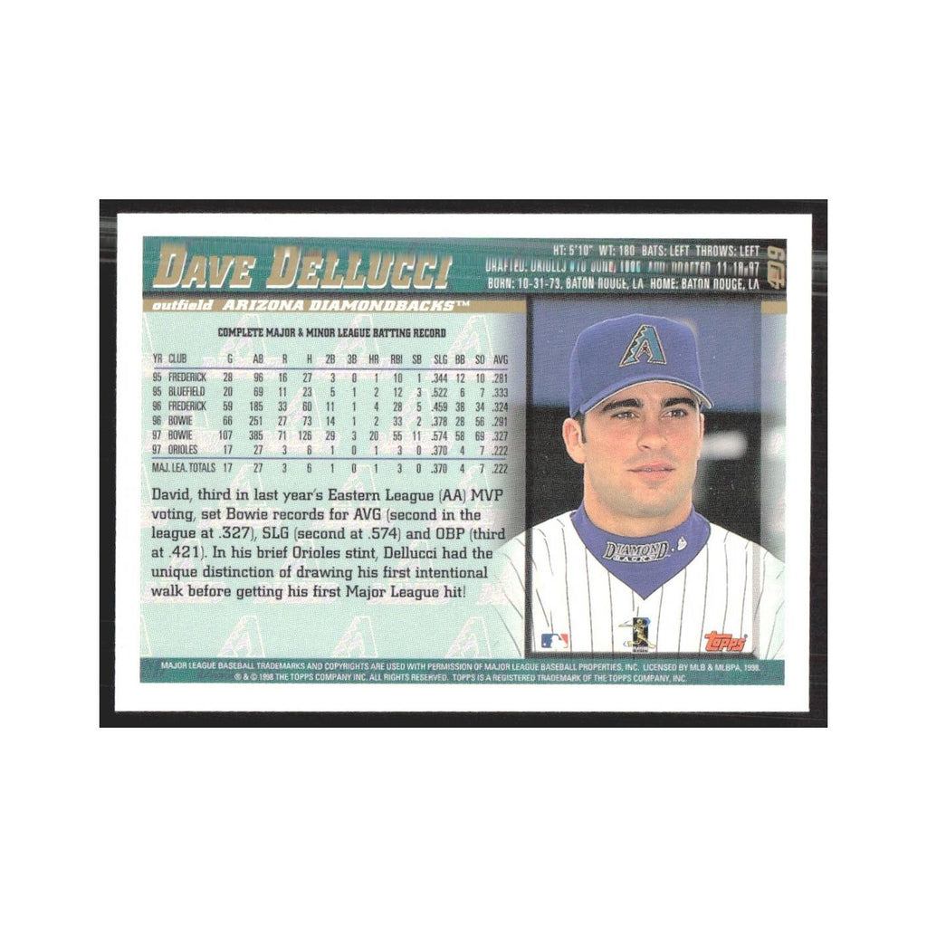 1998 Topps David Dellucci Diamondbacks #409