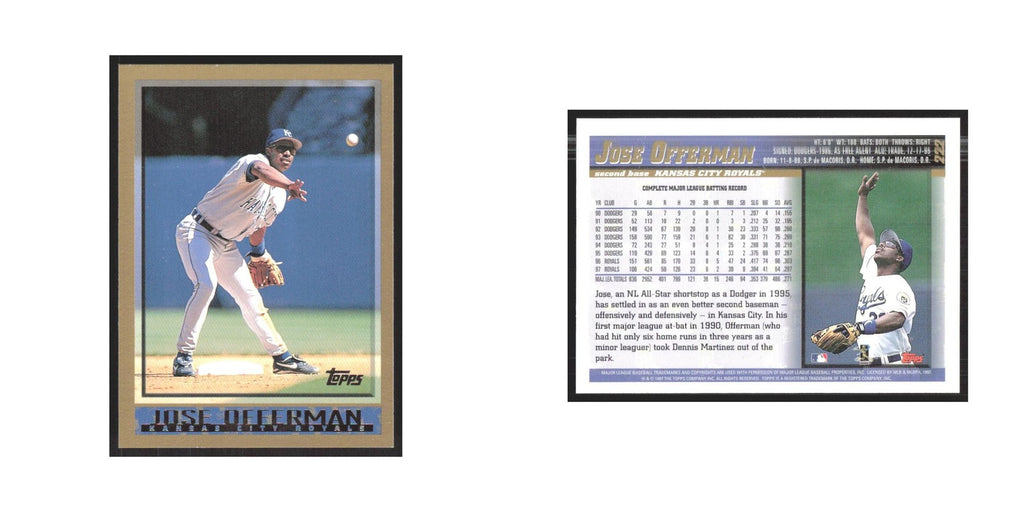 1998 Topps Jose Offerman Royals #222