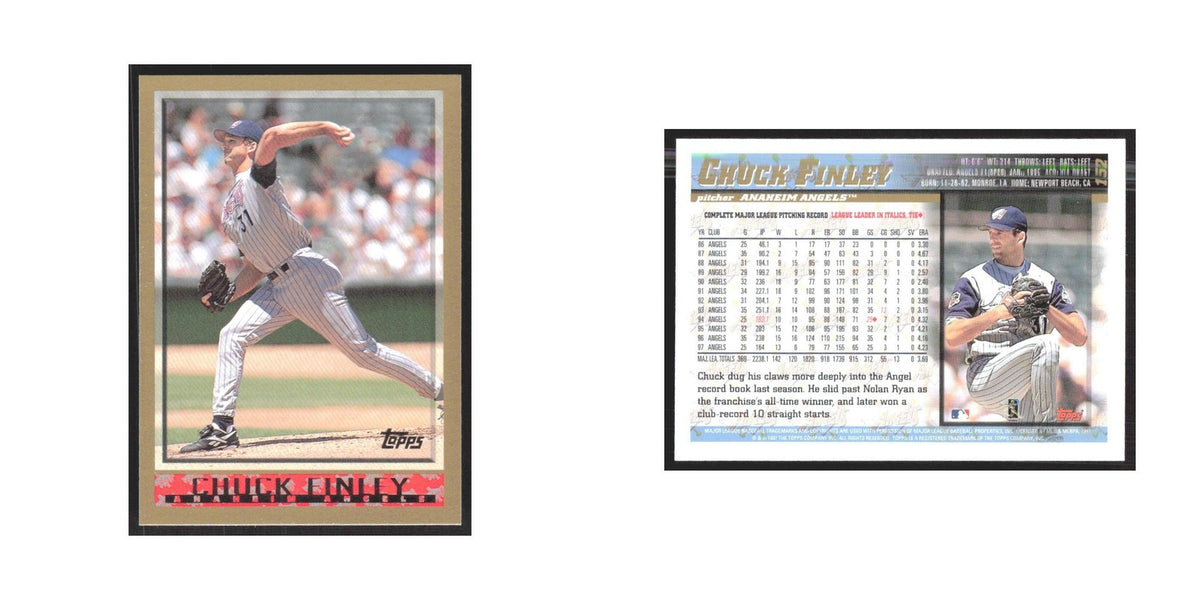 1998 Topps Chuck Finley Angels #152