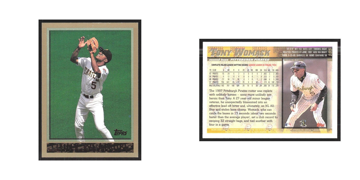 1998 Topps Tony Womack Pirates #105