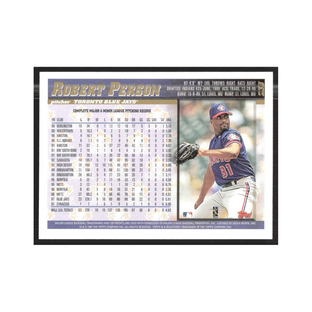 1998 Topps Robert Person Blue Jays #233