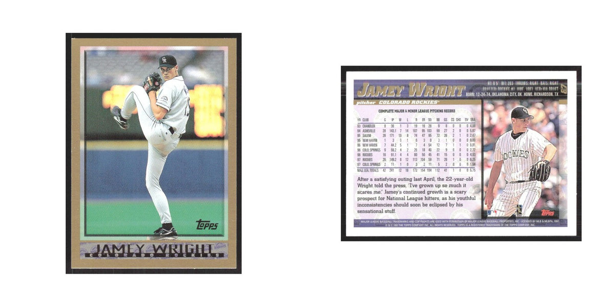 1998 Topps Jamey Wright Rockies #87