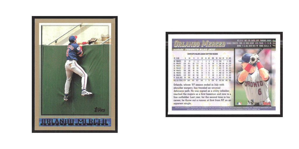 1998 Topps Orlando Merced Blue Jays #119