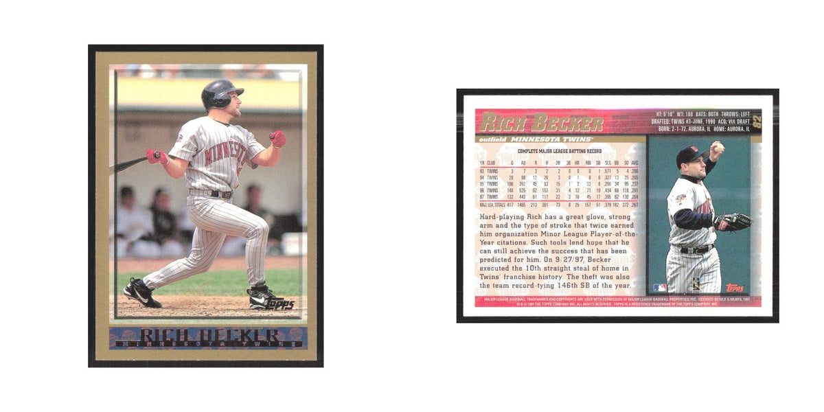 1998 Topps Rich Becker Twins #82