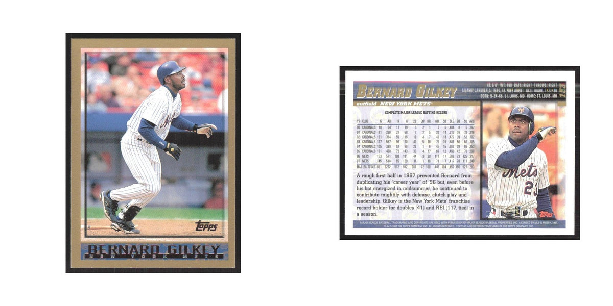 1998 Topps Bernard Gilkey Mets #153