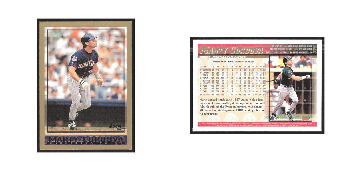1998 Topps Marty Cordova Twins #375