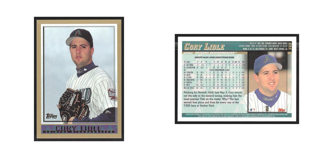1998 Topps Cory Lidle Diamondbacks #348