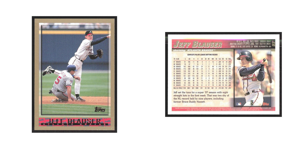 1998 Topps Jeff Blauser Braves #52