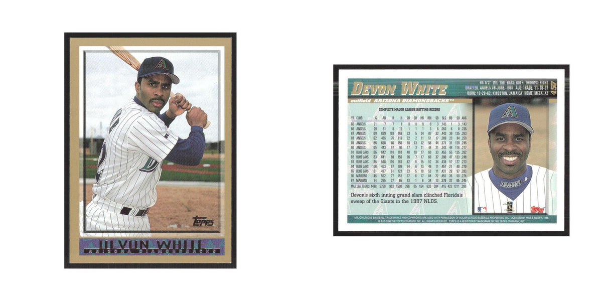 1998 Topps Devon White Diamondbacks #457