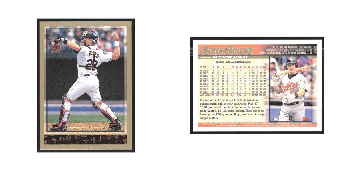 1998 Topps Chris Hoiles Orioles #142