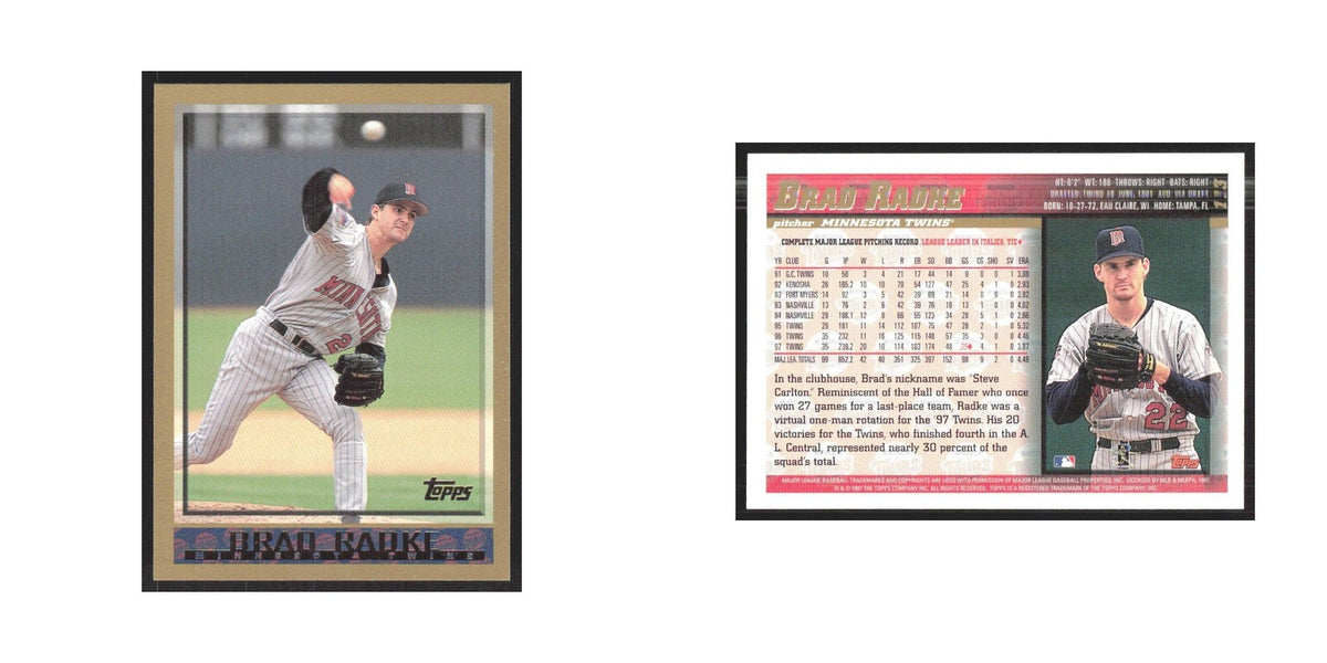 1998 Topps Brad Radke Twins #113